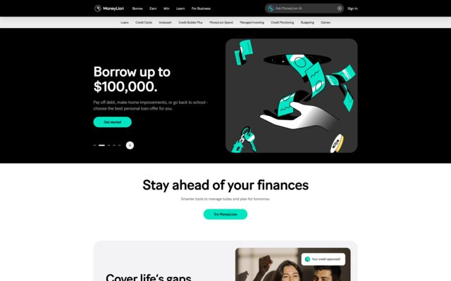 MoneyLion website