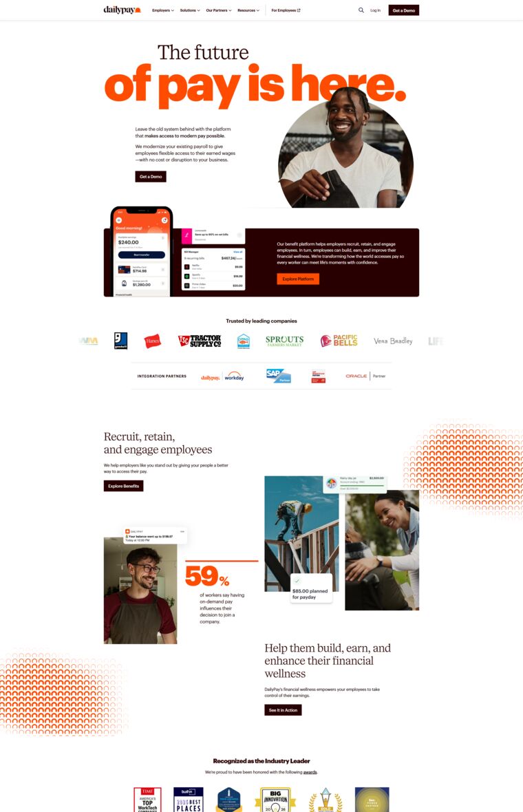 DailyPay app and website