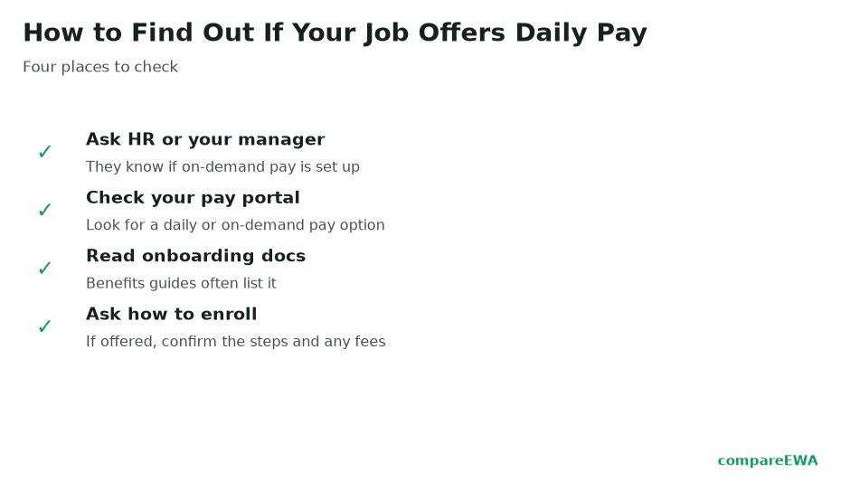 Does My Employer Offer Daily Pay? How to Find Out and How to Ask